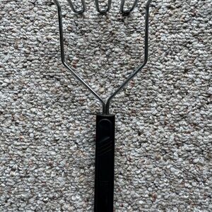 Vintage Good Cook Black & Silver Metal Mashed Potato Masher Kitchen Tool